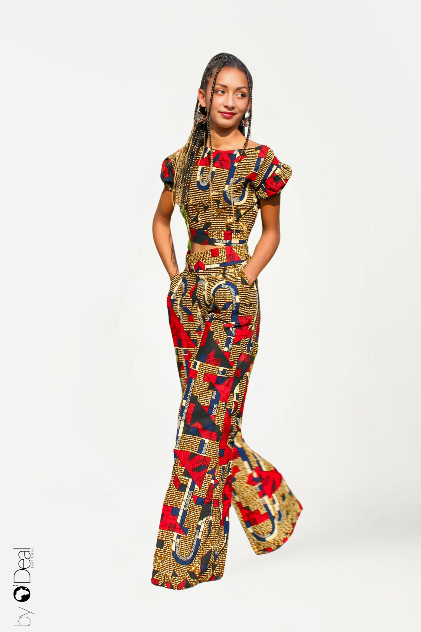 Ensemble DAME Pantalon et corsage à nouer
