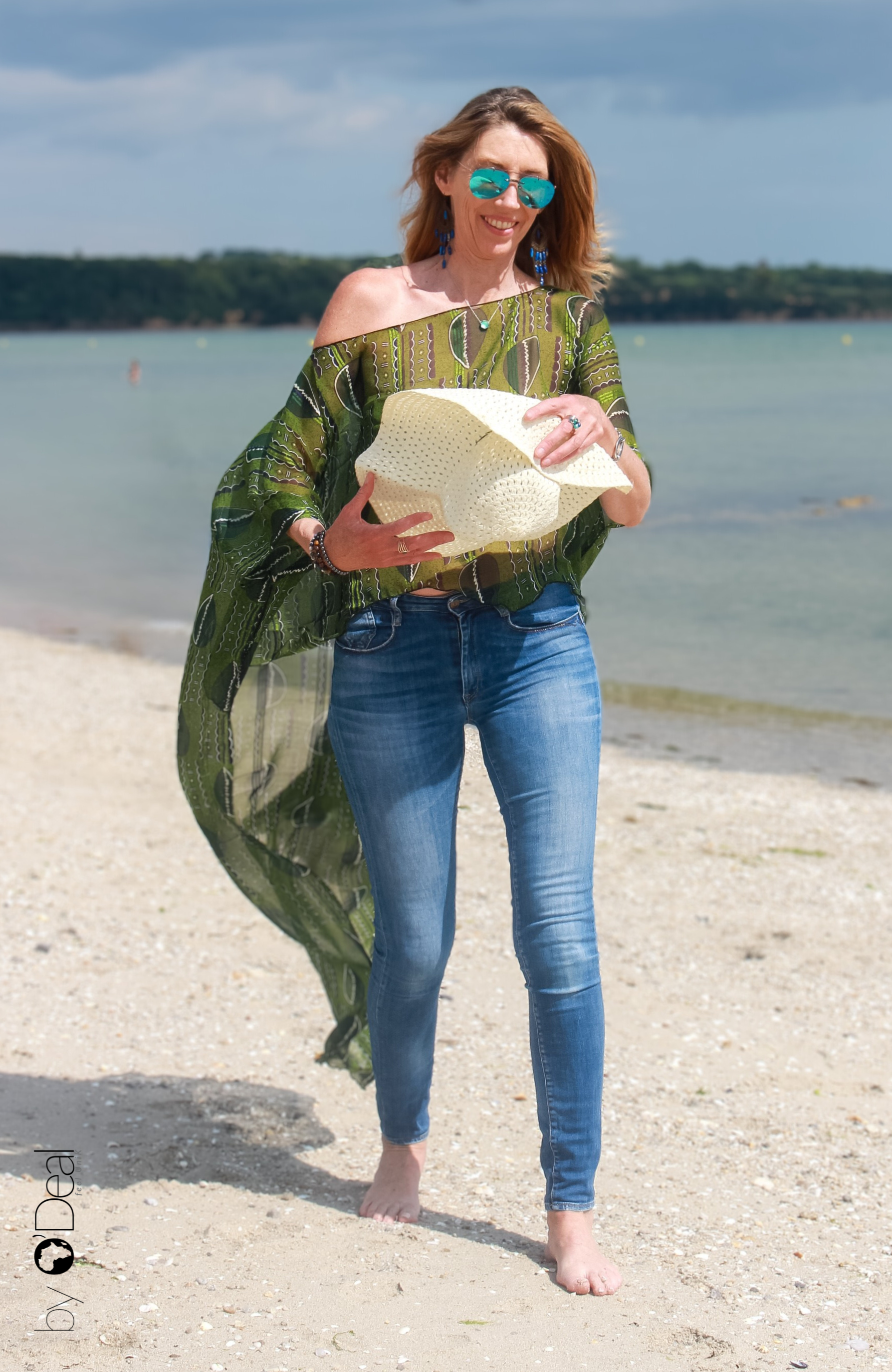 Tunique oversize en mousseline