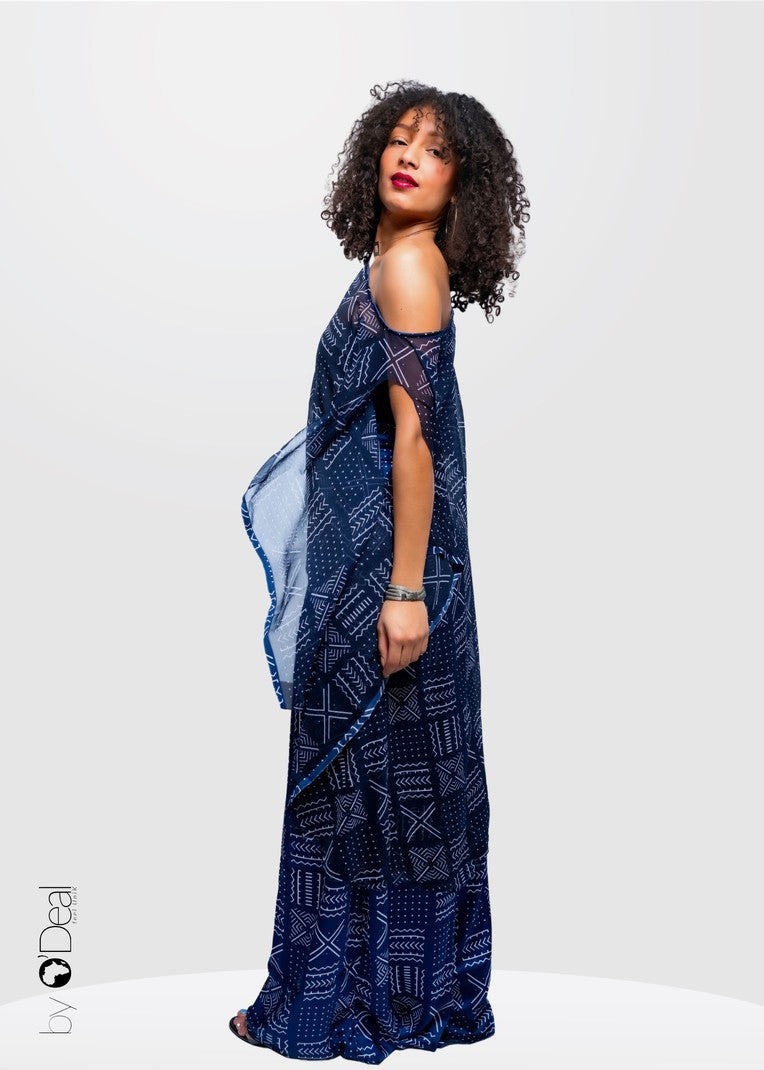Ensemble BOGO bleu tunique et pantalon