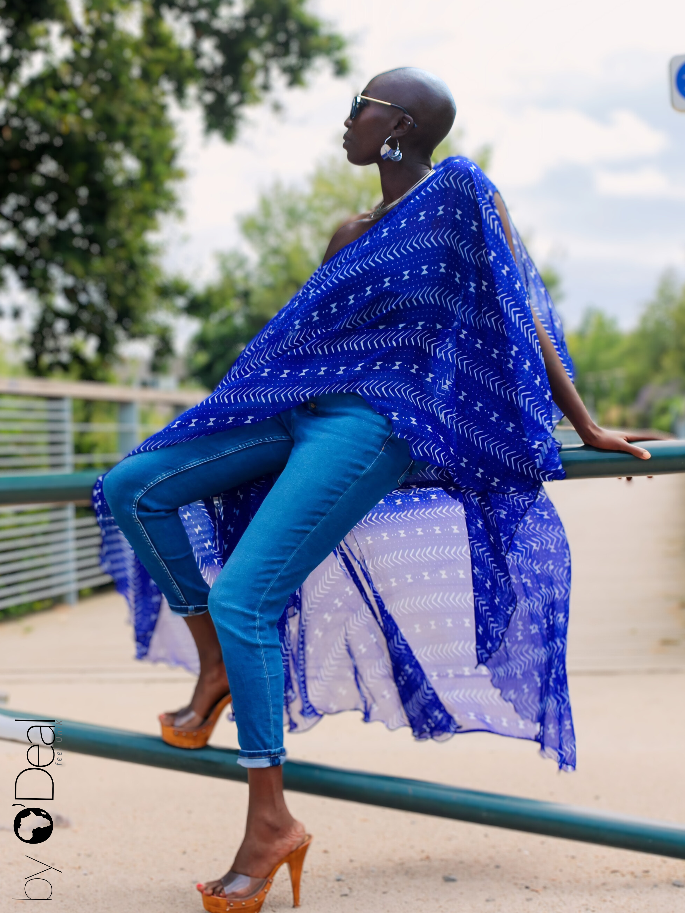 Tunique BOGO asymétrique en mousseline