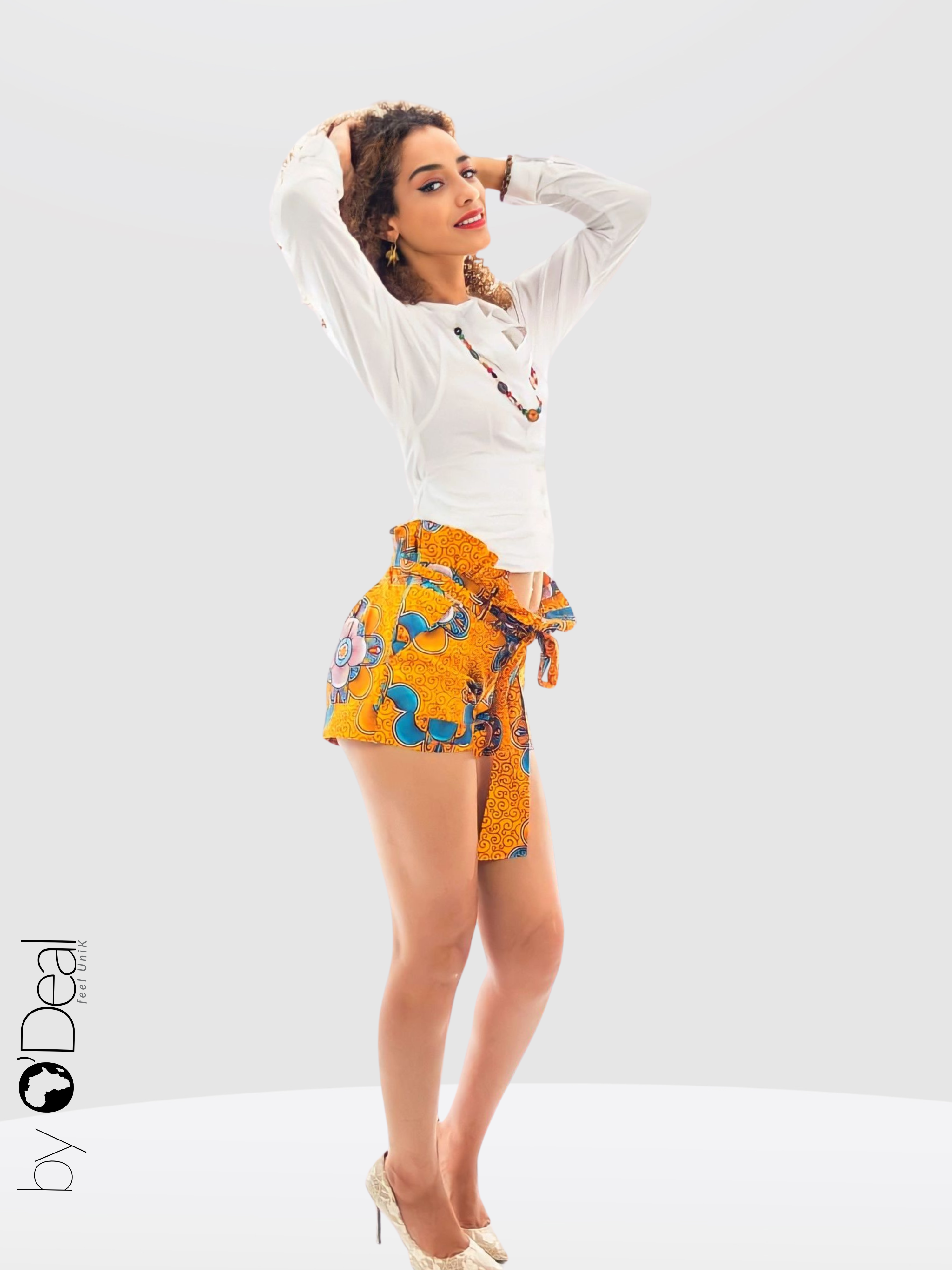 Short wax à ceinture
