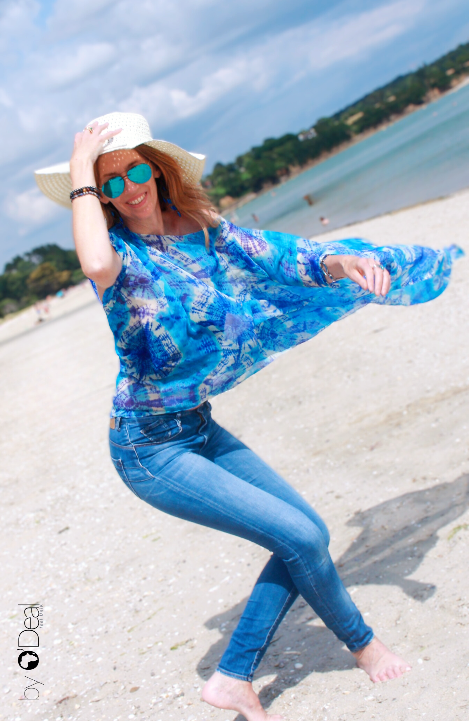 Tunique oversize en mousseline
